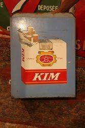 Kim Cigarette Enamel Square Sign 