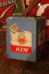 Kim Cigarette Enamel Square Sign 