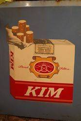 Kim Cigarette Enamel Square Sign 