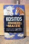 Kozitos Cooked Maize Pictorial Enamel Sign 