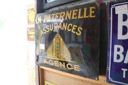 La Oaterbekke Assurances Agence French Enamel Sign 