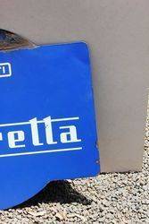 Lambretta Double Sided Enamel Advertising Sign