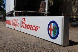 Large 2 Piece Alfa Romeo Dealer Showroom Light Box