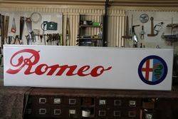 Large 2 Piece Alfa Romeo Dealer Showroom Light Box