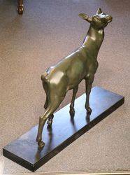 Large Bronze Doe by Irenee Rochard