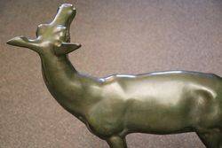 Large Bronze Doe by Irenee Rochard