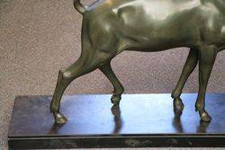 Large Bronze Doe by Irenee Rochard