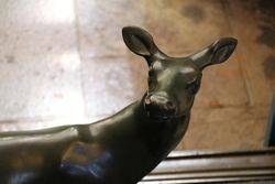 Large Bronze Doe by Irenee Rochard