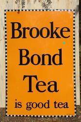 Large Brooke Bond Tea Enamel Advertising Sign  