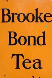 Large Brooke Bond Tea Enamel Advertising Sign  