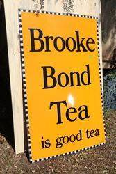 Large Brooke Bond Tea Enamel Advertising Sign  