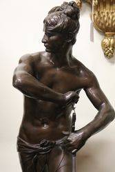 Large C19th Bronze Figure by H Peinte 