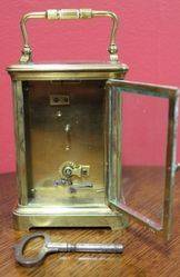 Large C19th French 8 Day Carriage Clock