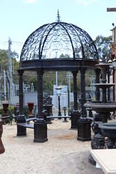 Large Cast Iron 3 meter dia 6 Column Gazebo 