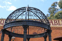 Large Cast Iron 3 meter dia 6 Column Gazebo 