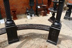 Large Cast Iron 3 meter dia 6 Column Gazebo 