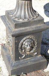 Large Cast Iron Toulouse Urn Fountain with Lion+39s Head Base