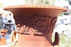 Large Dorchester Cast Iron Urn And Base 