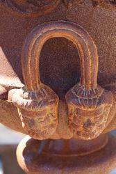 Large Dorchester Cast Iron Urn And Base 