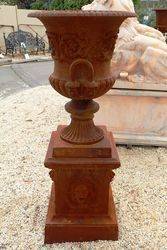 Large Dorchester Urn on Lion Base 