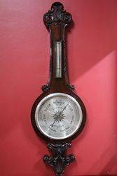 Large Early C20th Banjo Barometer 