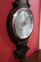 Large Early C20th Banjo Barometer 