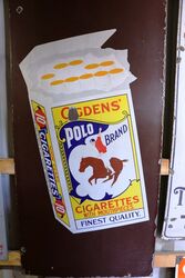 Large Early Ogdens Polo Pictorial Enamel Sign