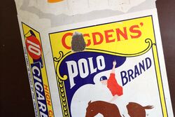 Large Early Ogdens Polo Pictorial Enamel Sign
