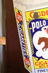 Large Early Ogdens Polo Pictorial Enamel Sign