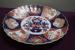 Large Imari Charger With Scalloped Edge C1900 