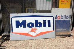 Large Mobil Enamel Advertising Sign