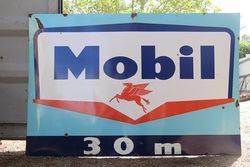 Large Mobil Enamel Advertising Sign 
