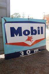 Large Mobil Enamel Advertising Sign 