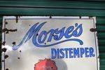 Large Morses Distemper Pictorial Enamel Sign