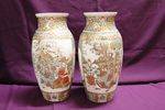 Large Pair Of Late 19th Century Satsuma Vases