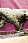 Large Pair Of Spelter Panthers by Rulas