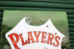 Large Players Pictorial Enamel Advertising Sign