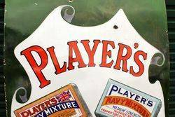 Large Players Pictorial Enamel Advertising Sign