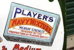 Large Players Pictorial Enamel Advertising Sign