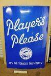 Large Players Please Advertising Enamel Sign