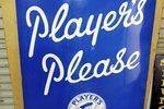 Large Players Please Advertising Enamel Sign