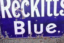 Large Reckitts Blue Starch Advertising Sign 