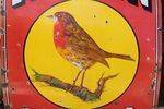 Large Robin Starch Enamel Sign