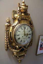 Large Size Louis XVI Style Cartel Wall Clock 