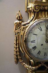 Large Size Louis XVI Style Cartel Wall Clock 