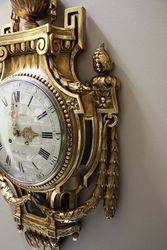Large Size Louis XVI Style Cartel Wall Clock 