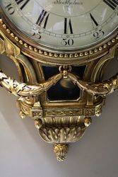 Large Size Louis XVI Style Cartel Wall Clock 
