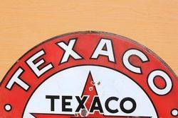 Large Texaco Enamel Advertising Sign