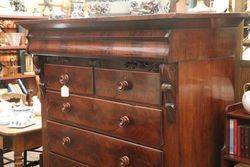 Large Victorian Mahogany Chest of Drawers C1850