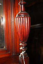 Large Victorian Shell Top Wallnut Overmantle Mirror English C1885